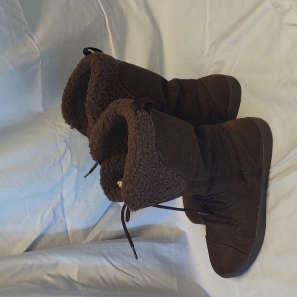 Etnies Brown Leather lace up boots Size 11 Medium - Picture 2 of 12